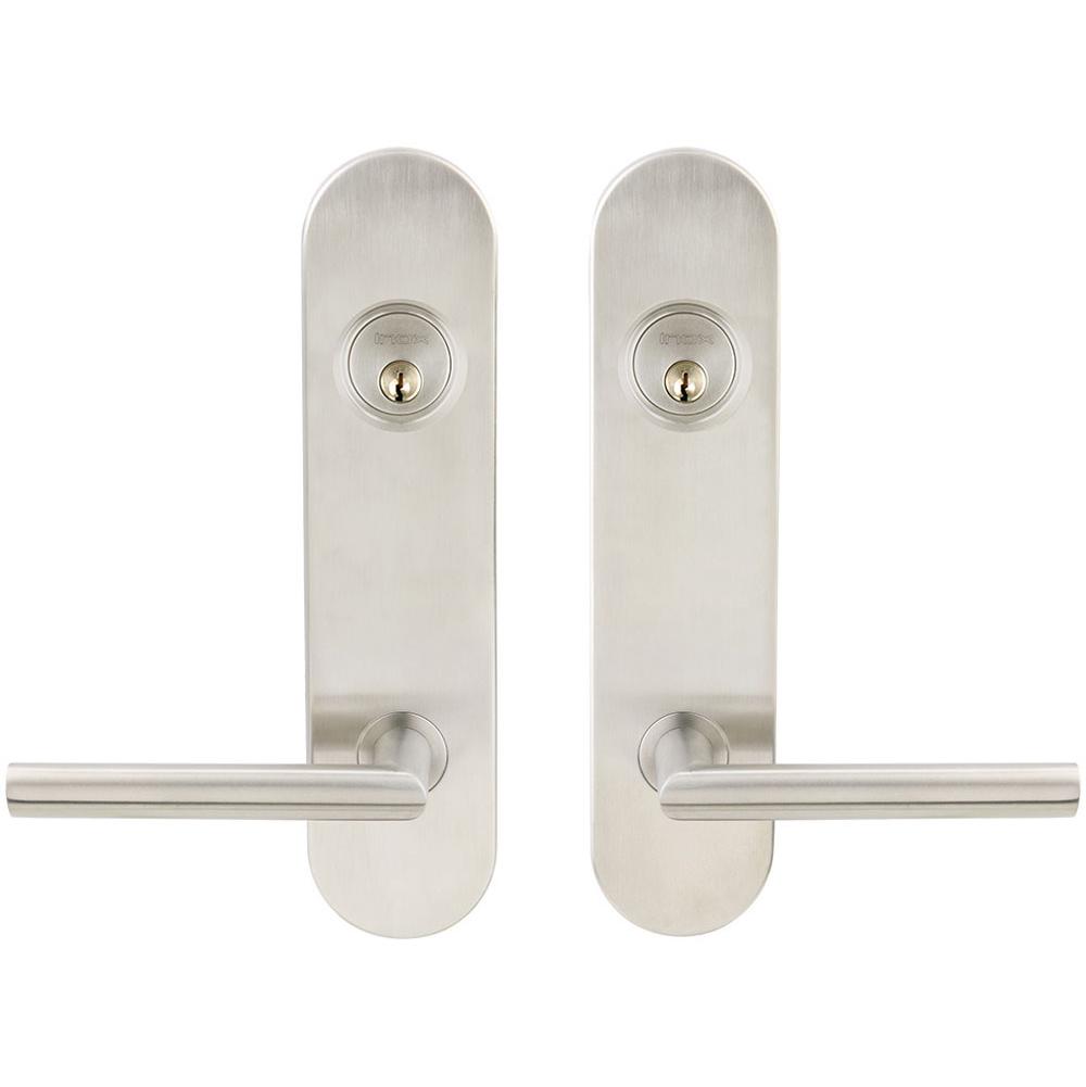 INOX - LA 107 Stockholm,TL4 Entry,Double Cyl 2-3/4'' BS,32D - Satin Stainless Steel