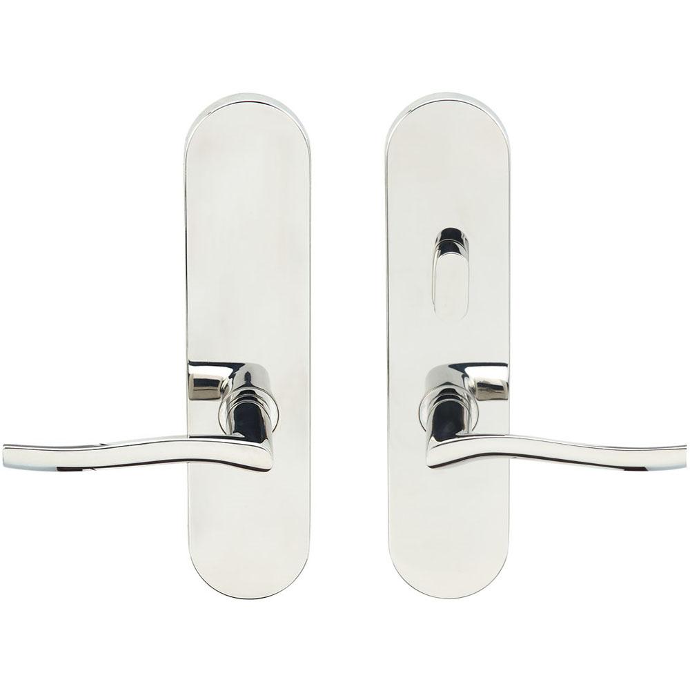 INOX - LA 225 Waterfall, TL4 w/Privacy Bolt, 2-3/4'' BS,32,LH - Polished Stainless Steel