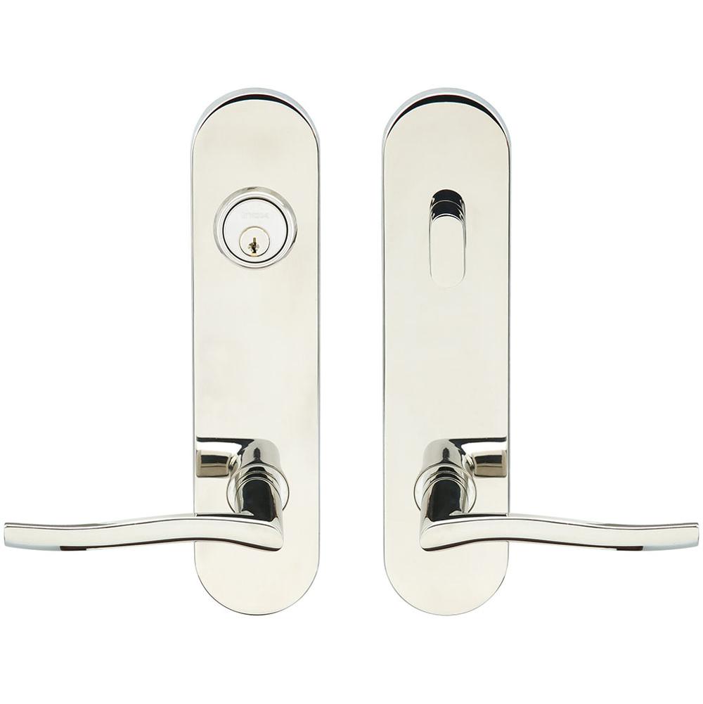 INOX - LA 225 Waterfall,TL4 Entry,Single Cyl 2-3/8'' BS,32,RH - Polished Stainless Steel