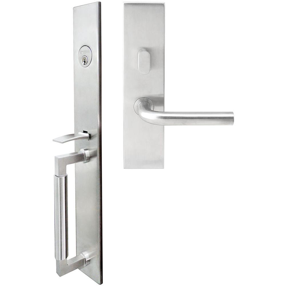 INOX - ME Handleset MT Mortise 101 Cologne Entry 2-1/2'' BS 32D RHR - Satin Stainless Steel