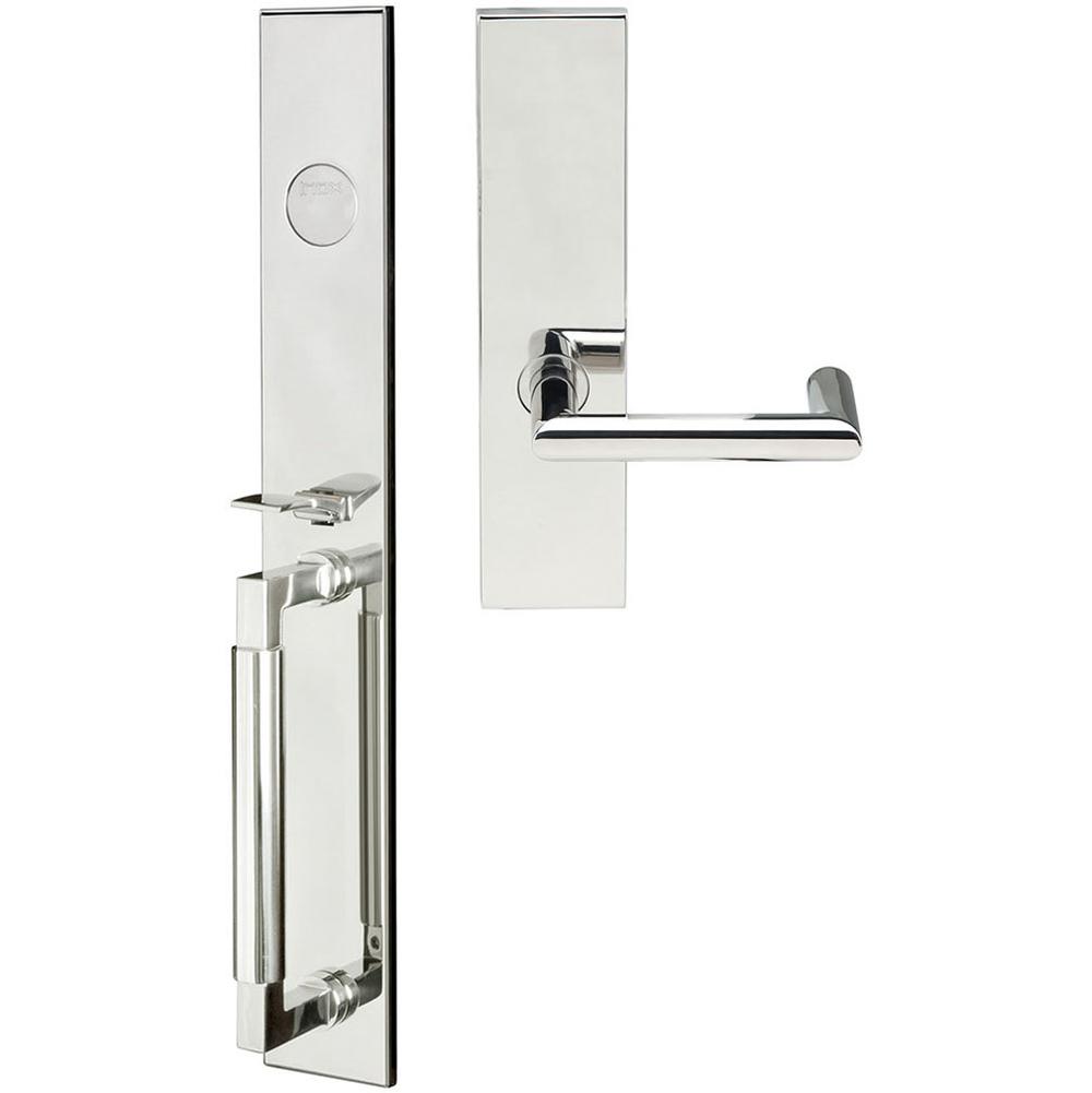 INOX - ME Handleset MT Mortise 109 Stuttgart Full Dummy 32 RH - Polished Stainless Steel
