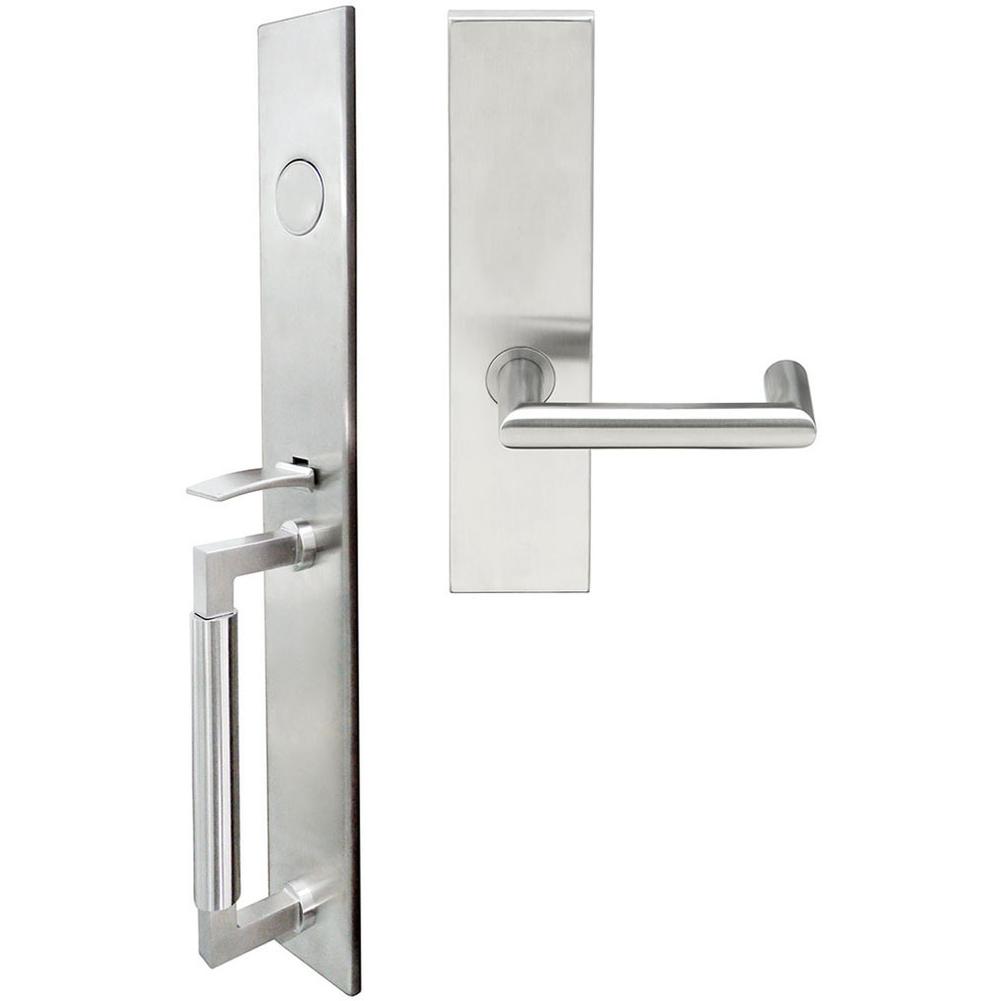 INOX - ME Handleset MT Mortise 109 Stuttgart Full Dummy 32D RH - Satin Stainless Steel
