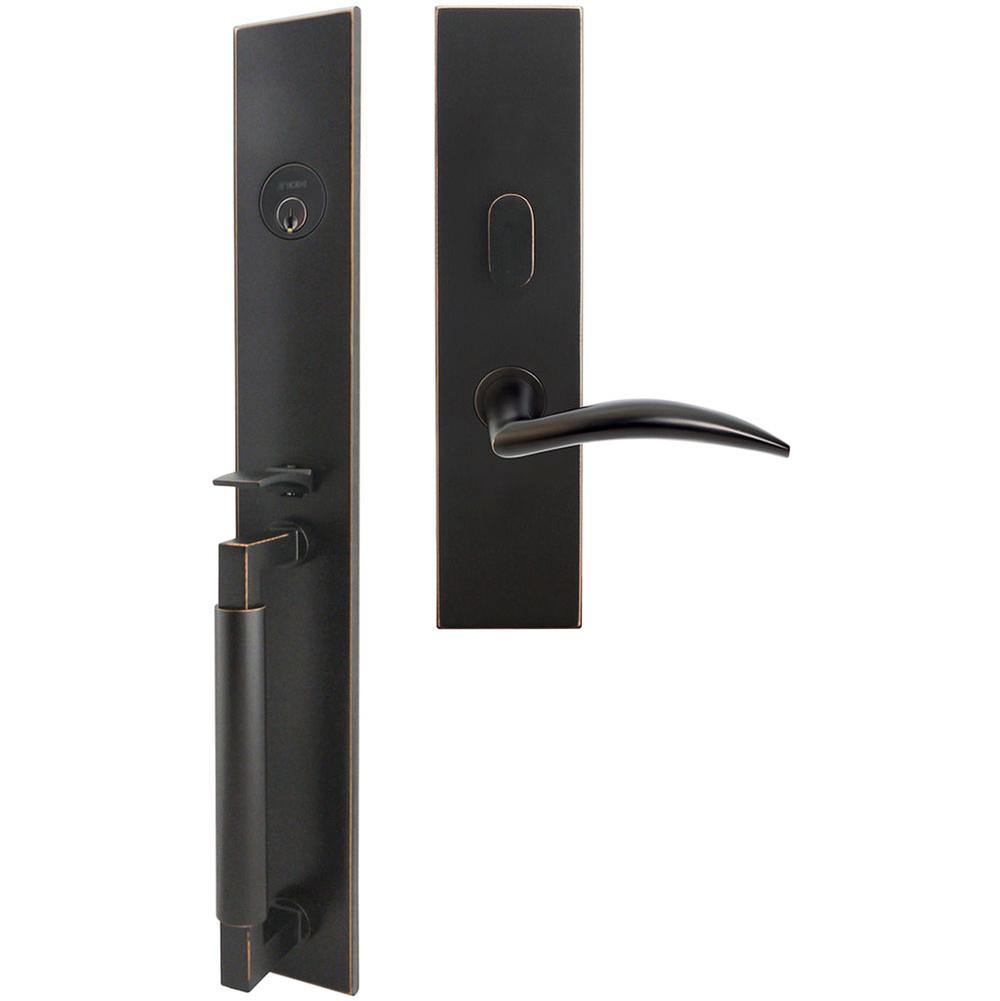 INOX - ME Handleset MT Mortise 210 Air-Stream Entry 2-1/2'' 10B LHR - Oil Rubbed Bronze