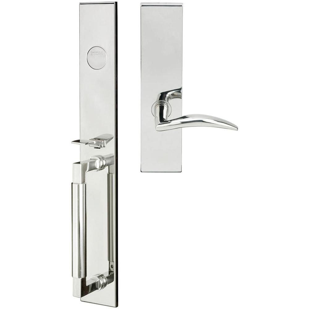 INOX - ME Handleset MT Mortise 210 Air-Stream Full Dummy 32 RH - Polished Stainless Steel