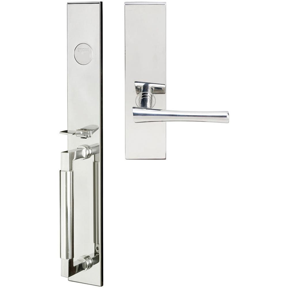 INOX - ME Handleset MT Mortise 214 Champagne Full Dummy 32 LH - Polished Stainless Steel