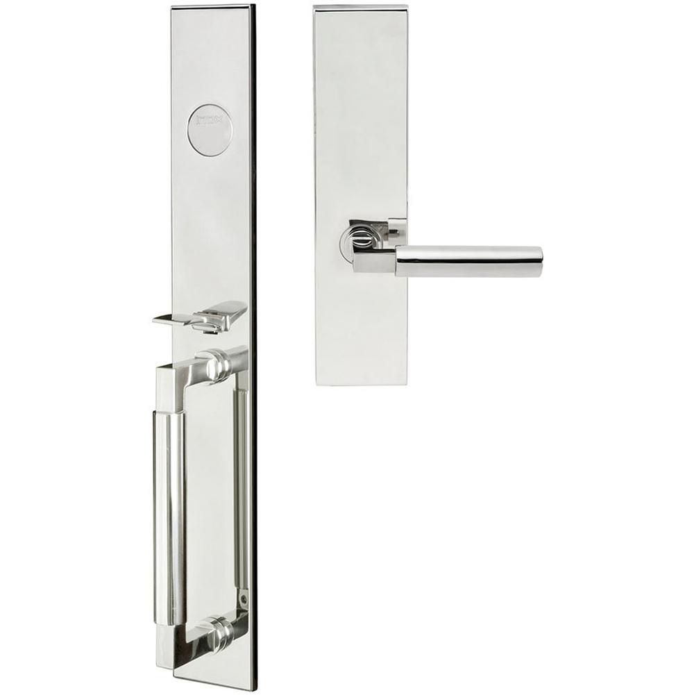INOX - ME Handleset MT Mortise 221 Aurora Full Dummy 32 LH - Polished Stainless Steel