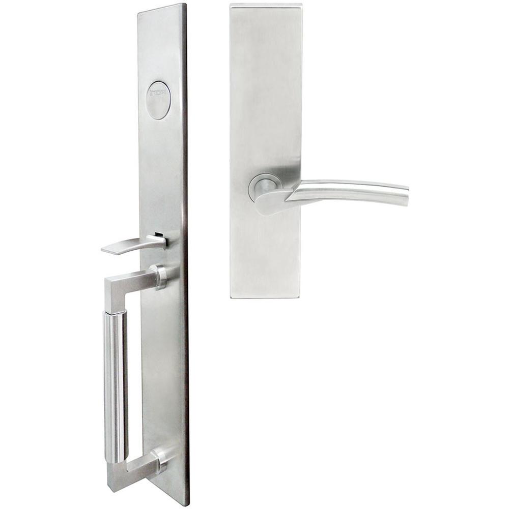 INOX - ME Handleset MT Mortise 223 Phoenix Full Dummy 32D LH - Satin Stainless Steel