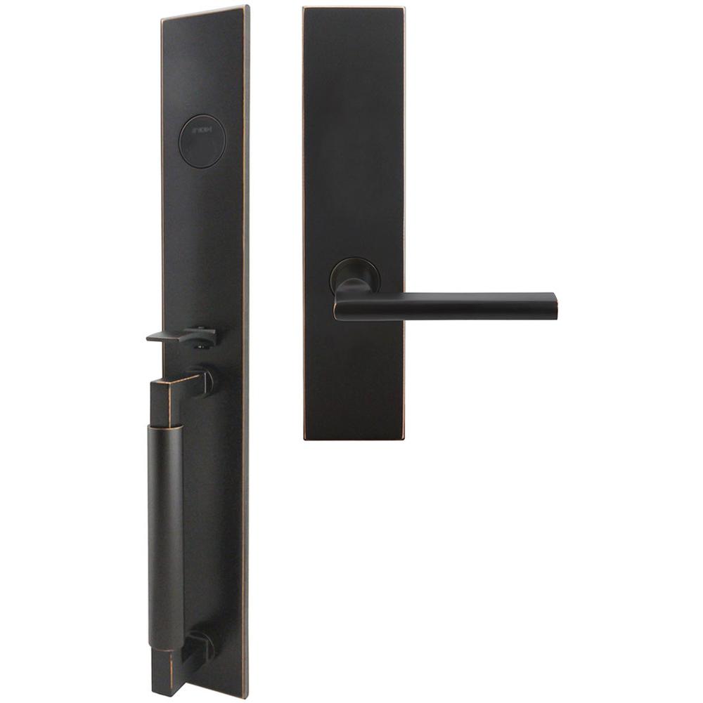 INOX - ME Handleset MT Mortise 243 Sunrise Full Dummy 10B LH - Oil Rubbed Bronze