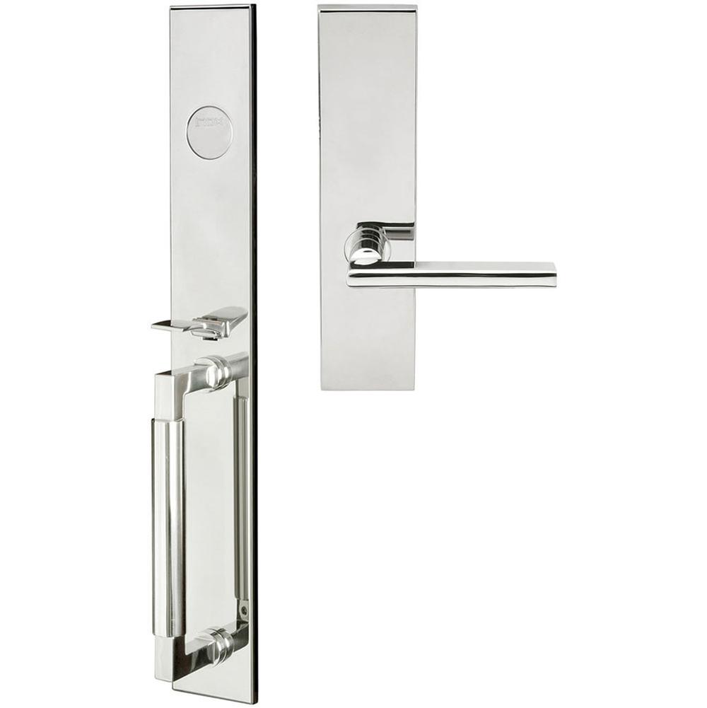 INOX - ME Handleset MT Mortise 243 Sunrise Full Dummy 32 LH - Polished Stainless Steel