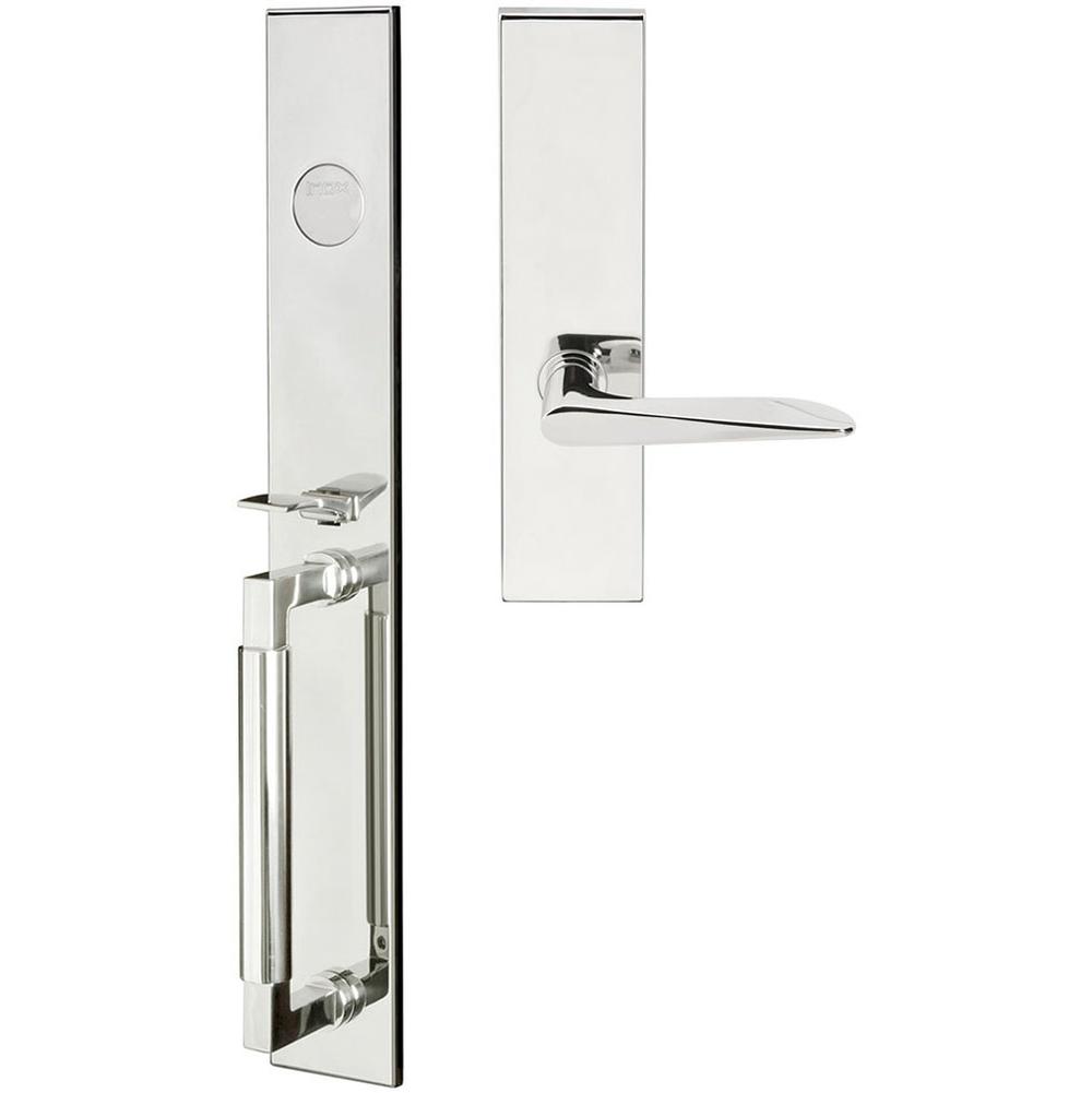 INOX - ME Handleset MT Mortise 344 Ecco Full Dummy 32 LH - Polished Stainless Steel