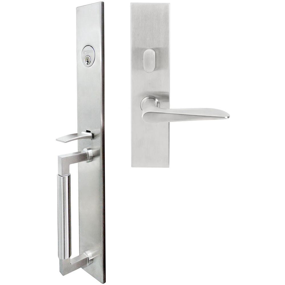 INOX - ME Handleset MT Mortise 344 Ecco Entry 2-1/2'' 32D LHR - Satin Stainless Steel