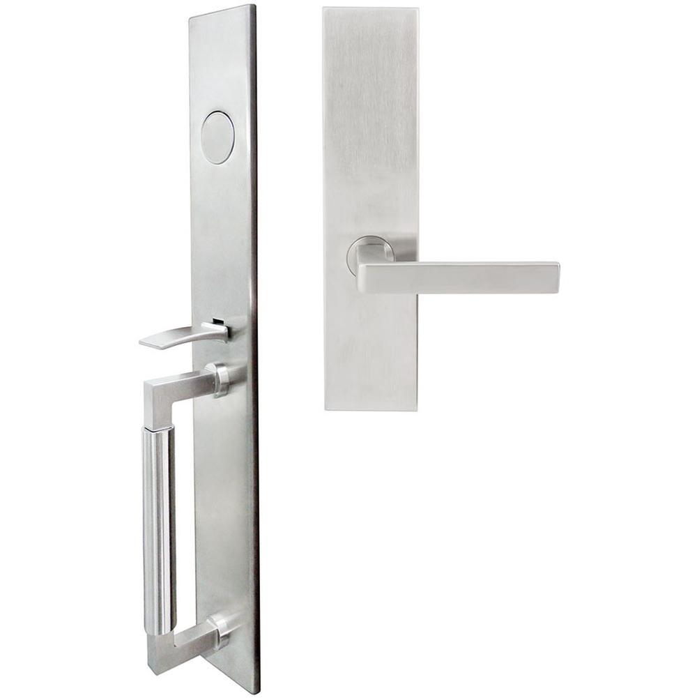 INOX - ME Handleset MT Mortise 345 Tokyo Full Dummy 32D RH - Satin Stainless Steel