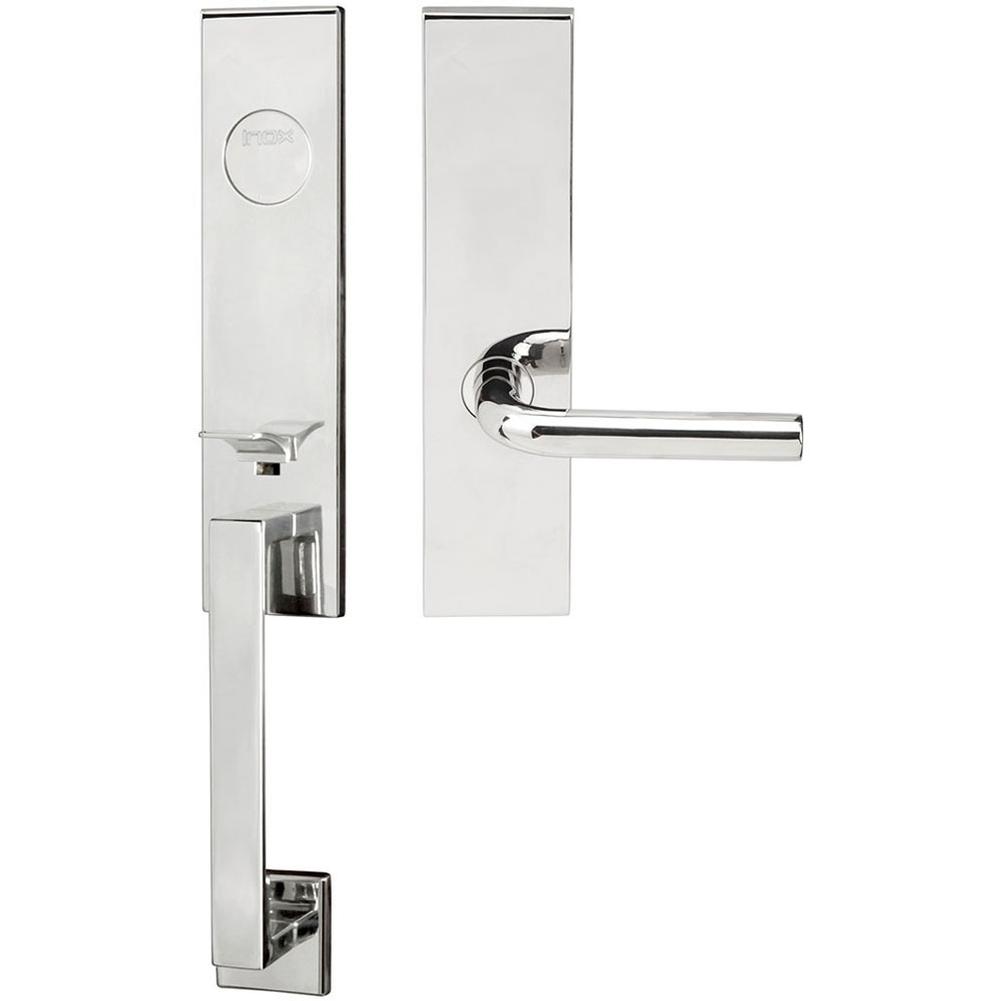 INOX - MH Handleset MT Mortise 101 Cologne Full Dummy 32 LH - Polished Stainless Steel
