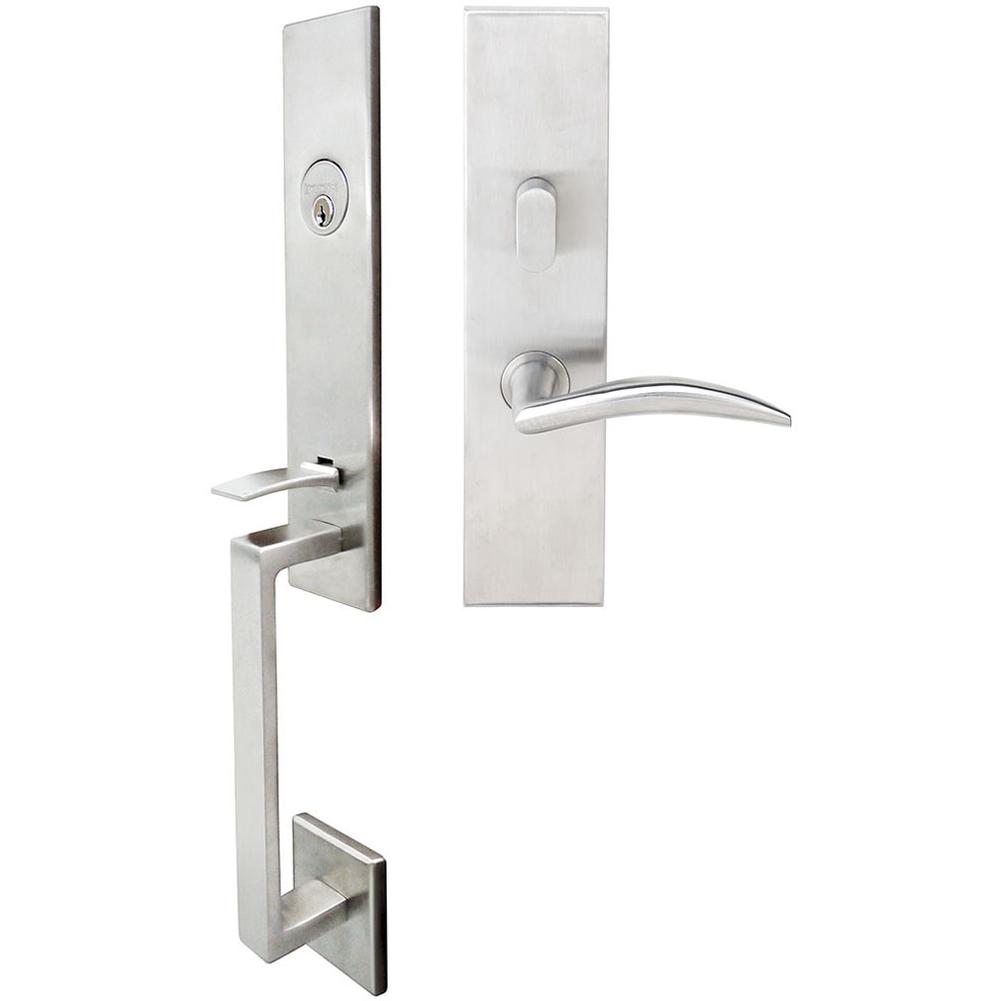 INOX - MH Handleset MT Mortise 210 Air-Stream Entry 2-3/4'' 32D LHR - Satin Stainless Steel