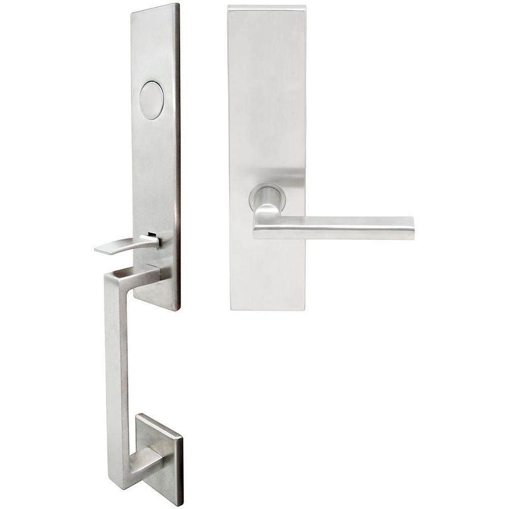INOX - MH Handleset MT Mortise 243 Sunrise Full Dummy 32D RH - Satin Stainless Steel