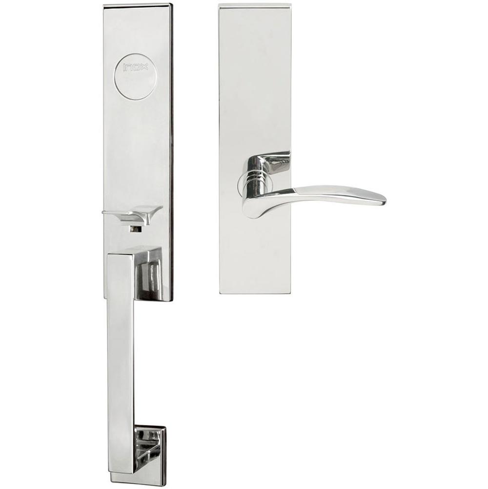 INOX - MH Handleset MT Mortise 311 Crest Full Dummy 32 LH - Polished Stainless Steel