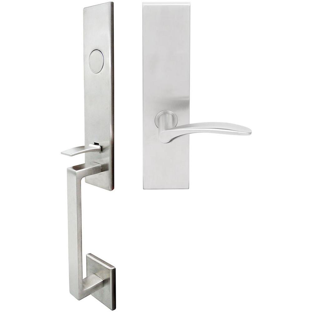 INOX - MH Handleset MT Mortise 311 Crest Full Dummy 32D LH - Satin Stainless Steel