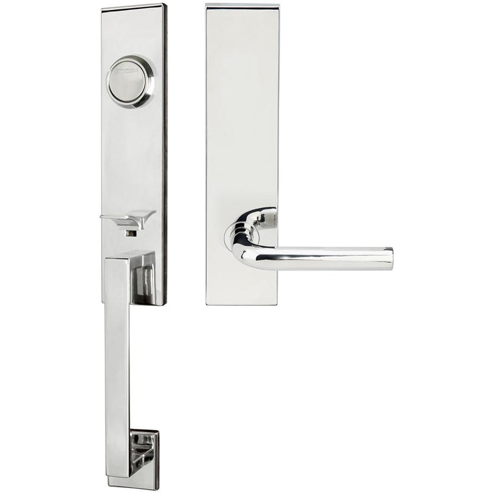 INOX - MH Handleset Tubular Cologne Full Dummy 32 LH - Polished Stainless Steel