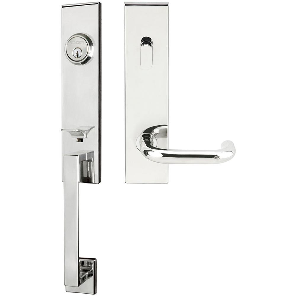 INOX - MH Handleset Tubular Munich Entry 2-3/4'' 32 RH - Polished Stainless Steel