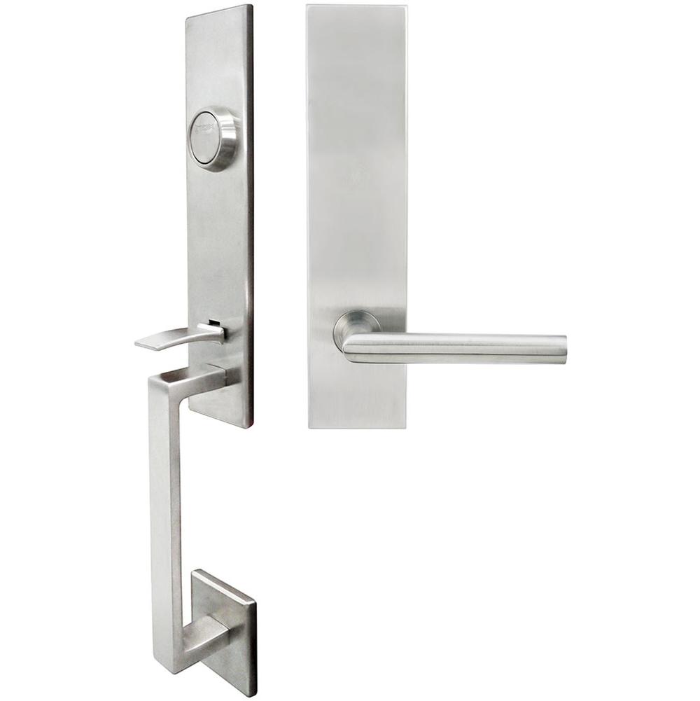 INOX - MH Handleset Tubular Frankfurt Full Dummy 32D RH - Satin Stainless Steel