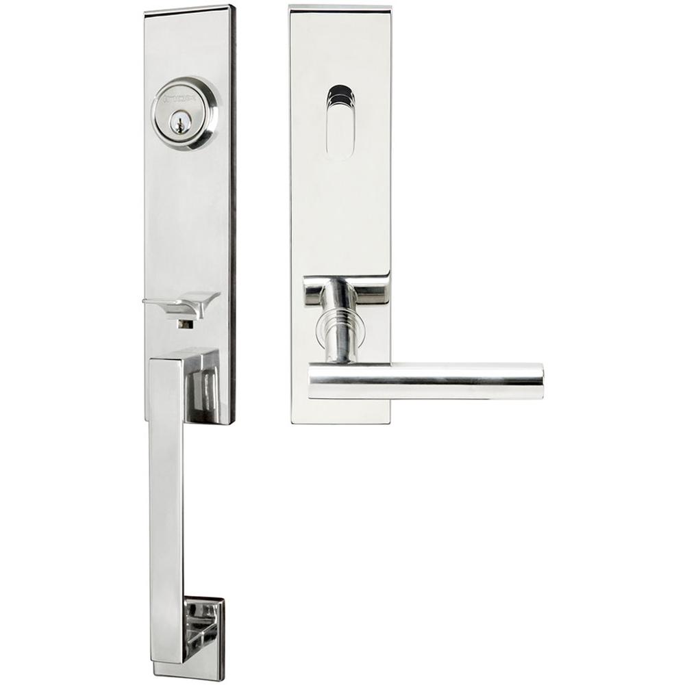 INOX - MH Handleset Tubular Copenhagen Entry 2-3/8'' 32 RH - Polished Stainless Steel