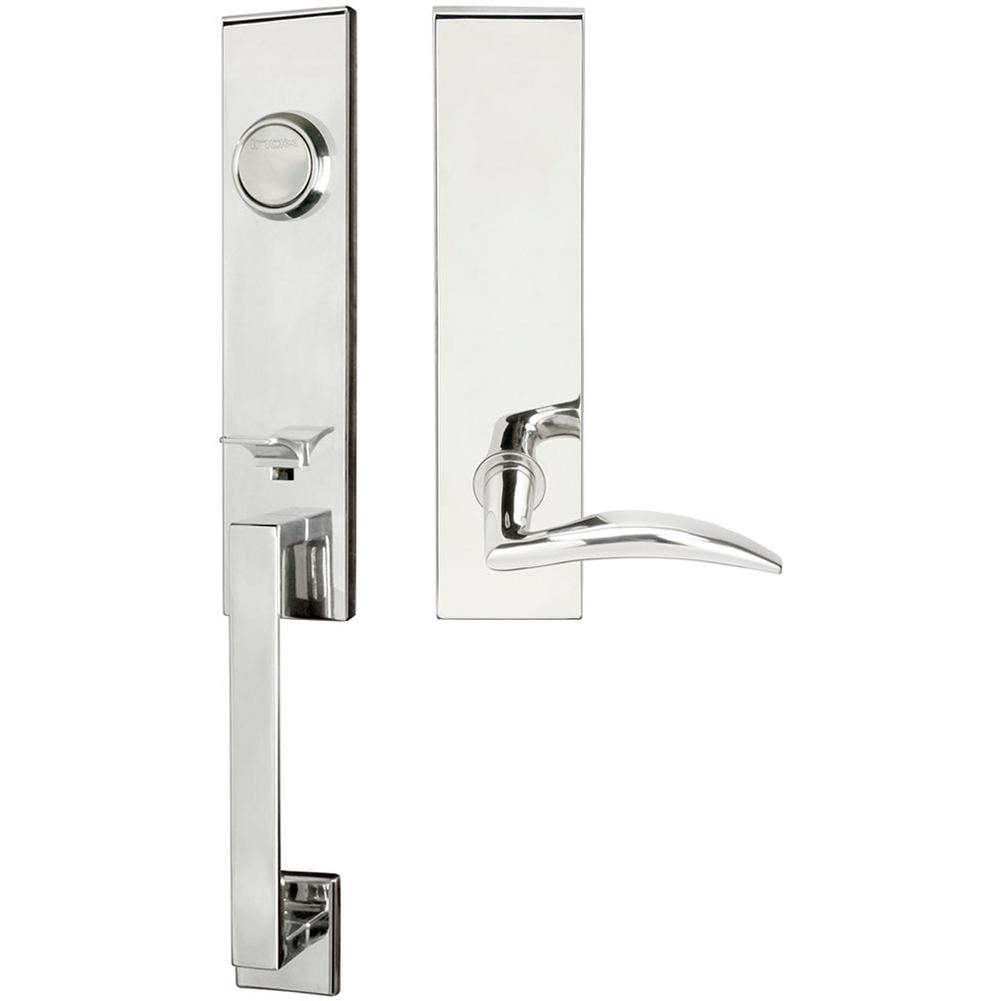 INOX - MH Handleset Tubular Air-stream Full Dummy 32 LH - Polished Stainless Steel