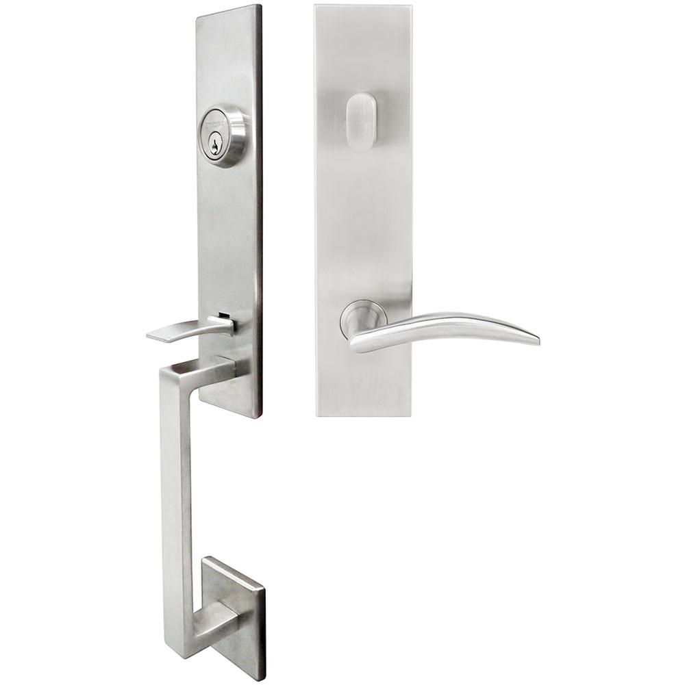 INOX - MH Handleset Tubular Air-stream Entry 2-3/8'' 32D LH - Satin Stainless Steel