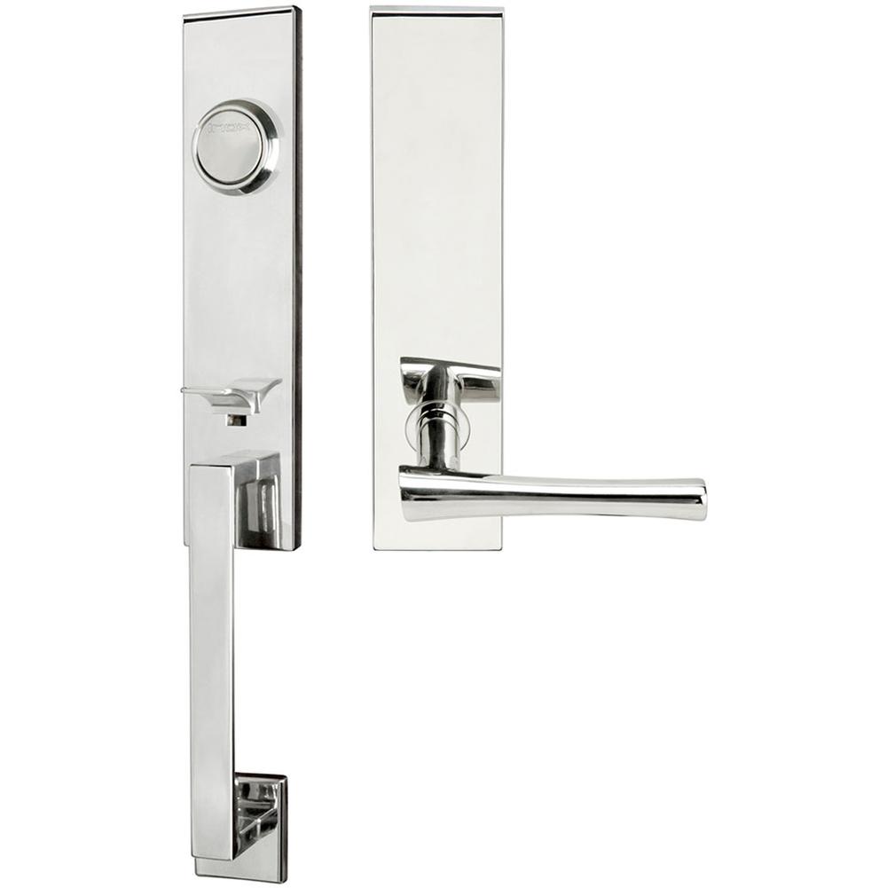 INOX - MH Handleset Tubular Champagne Full Dummy 32 LH - Polished Stainless Steel