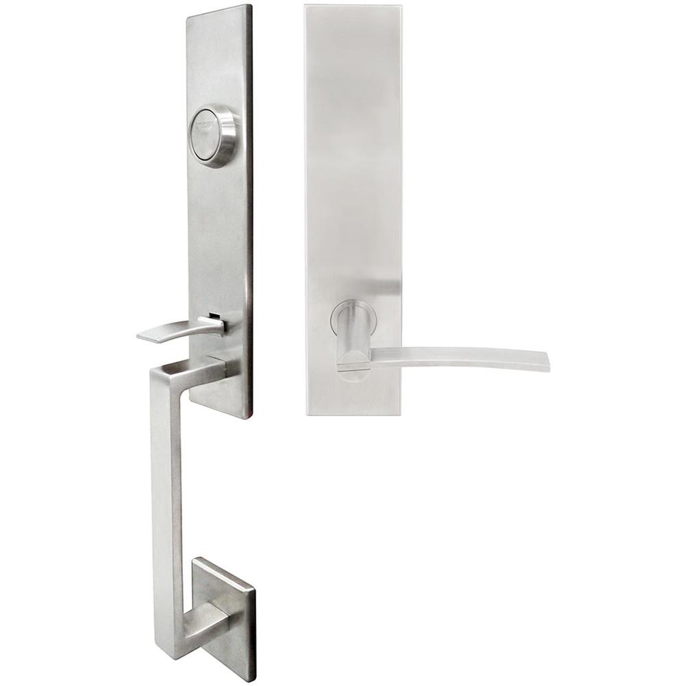 INOX - MH Handleset Tubular Horizon Full Dummy 32D RH - Satin Stainless Steel