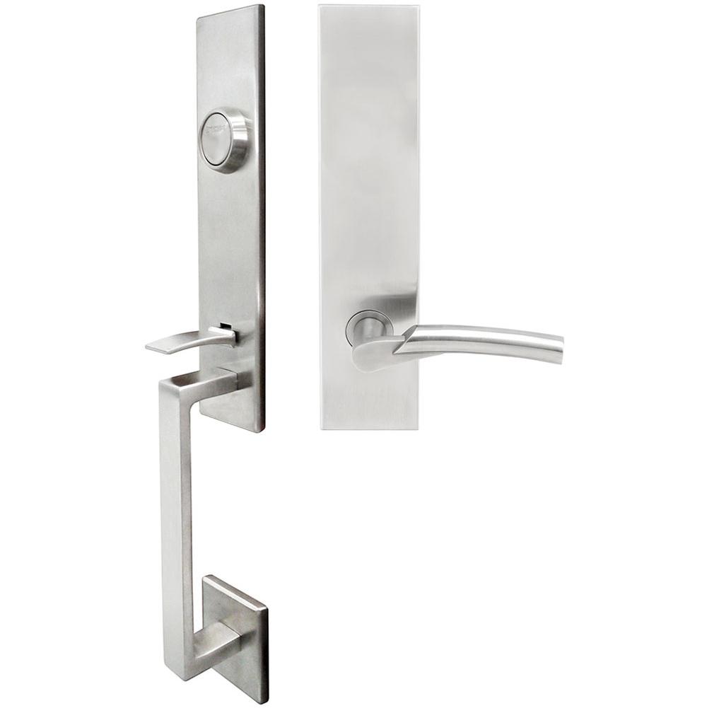 INOX - MH Handleset Tubular Phoenix Full Dummy 32D LH - Satin Stainless Steel