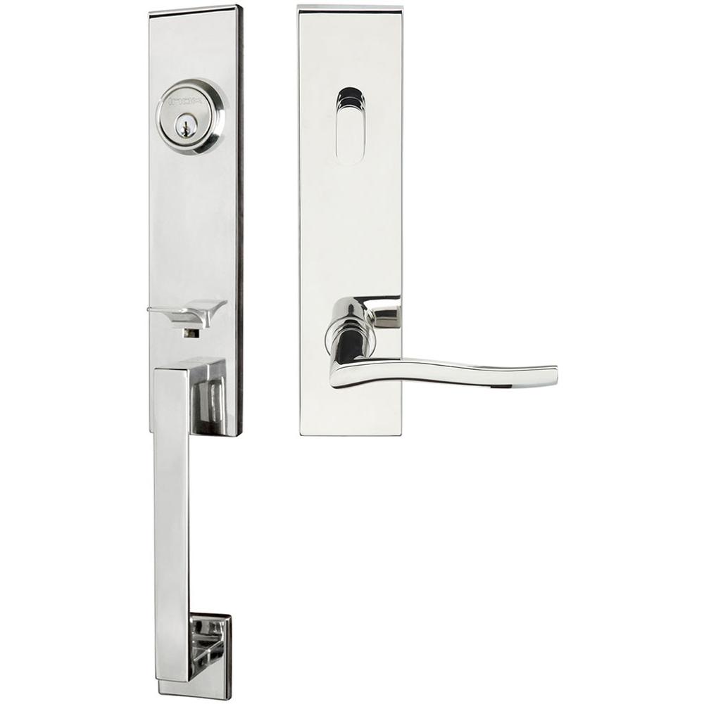 INOX - MH Handleset Tubular Waterfall Entry 2-3/8'' 32 LHR - Polished Stainless Steel