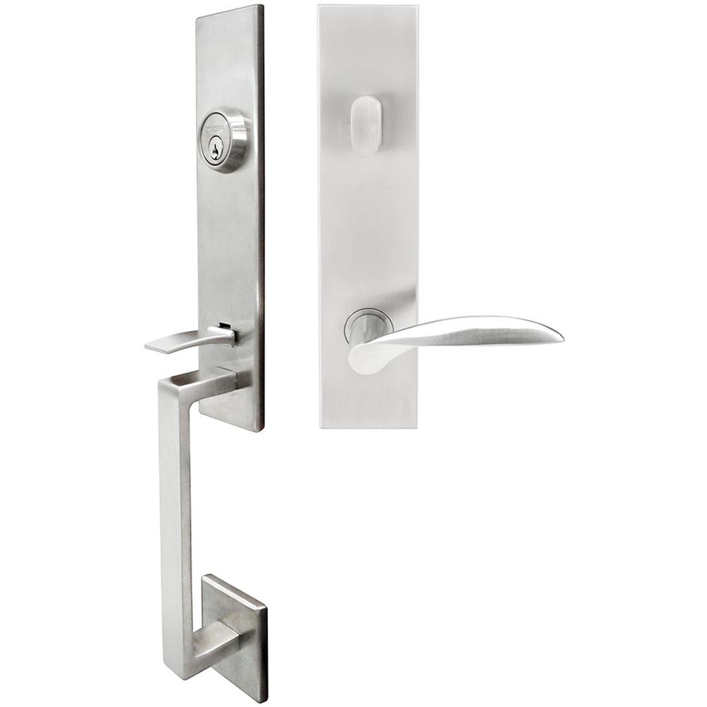 INOX - MH Handleset Tubular Stratus Entry 2-3/4'' 32D LH - Satin Stainless Steel