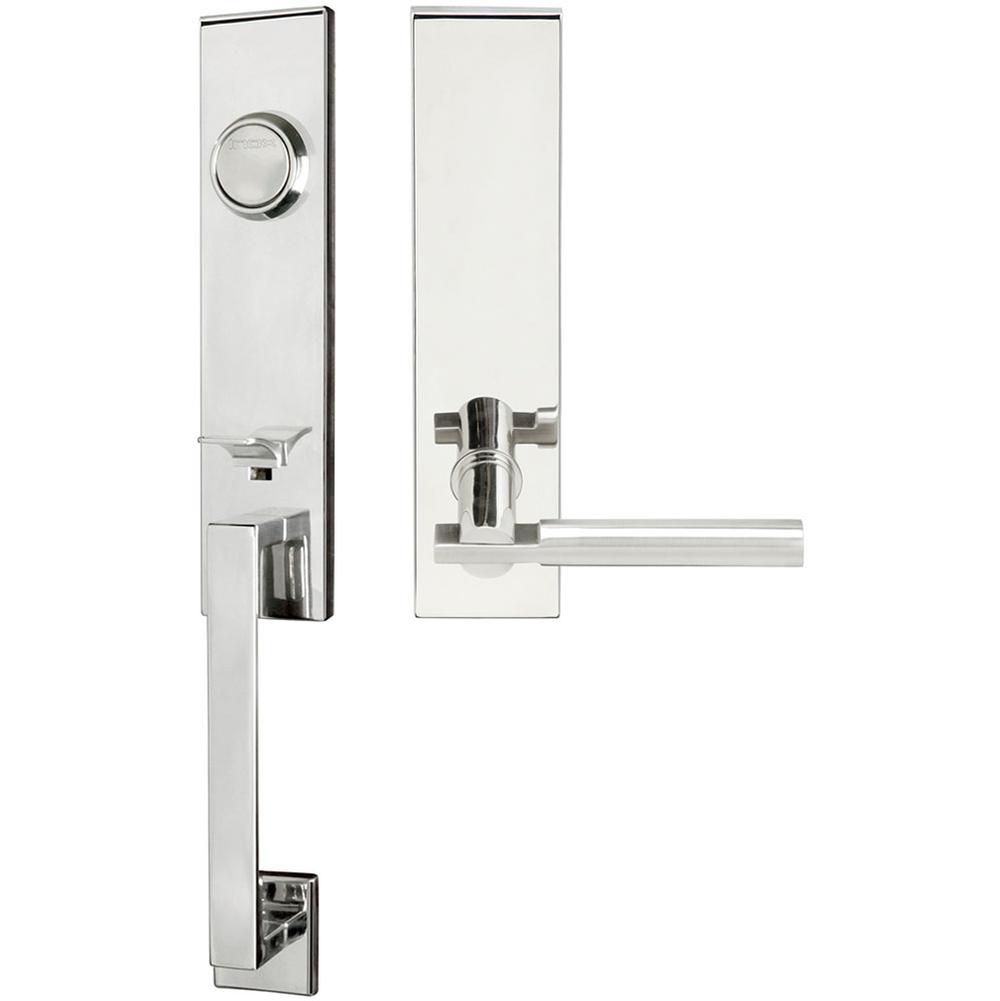 INOX - MH Handleset Tubular Sequoia Full Dummy 32 LH - Polished Stainless Steel