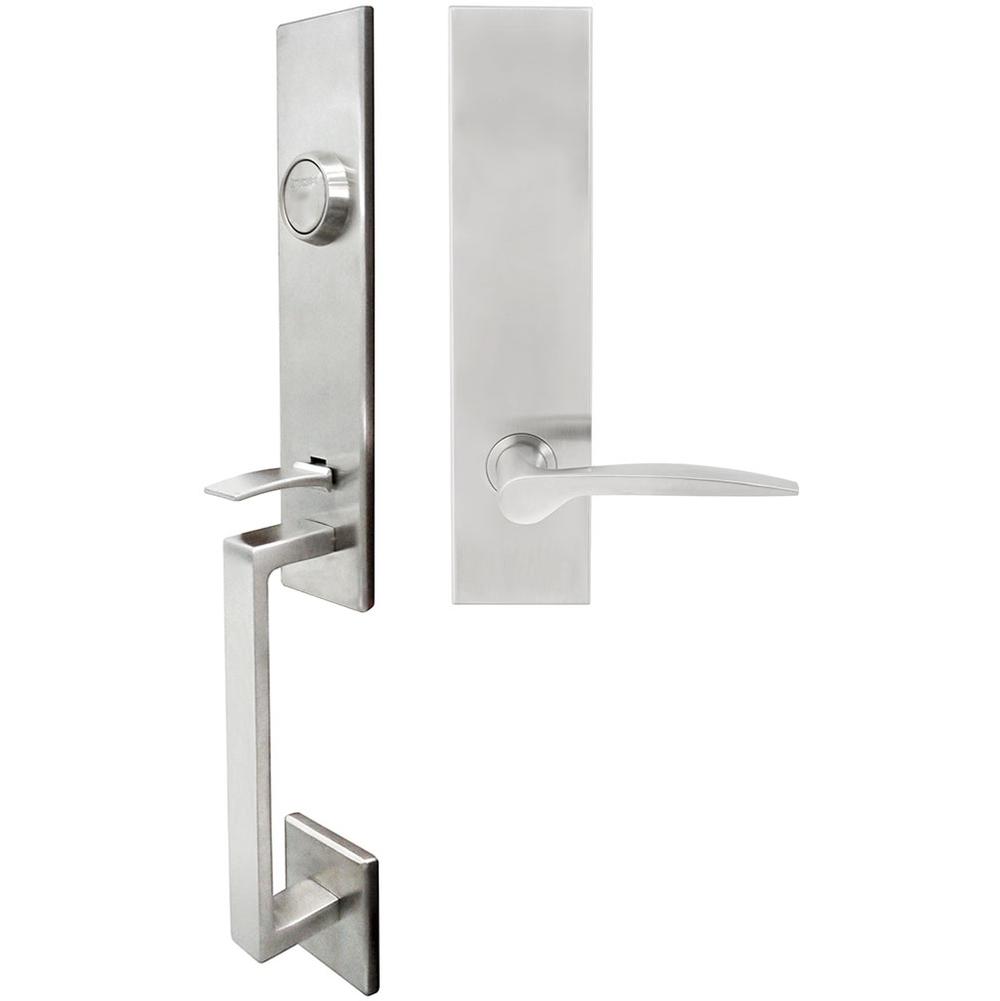 INOX - MH Handleset Tubular Toronto Full Dummy 32D LH - Satin Stainless Steel