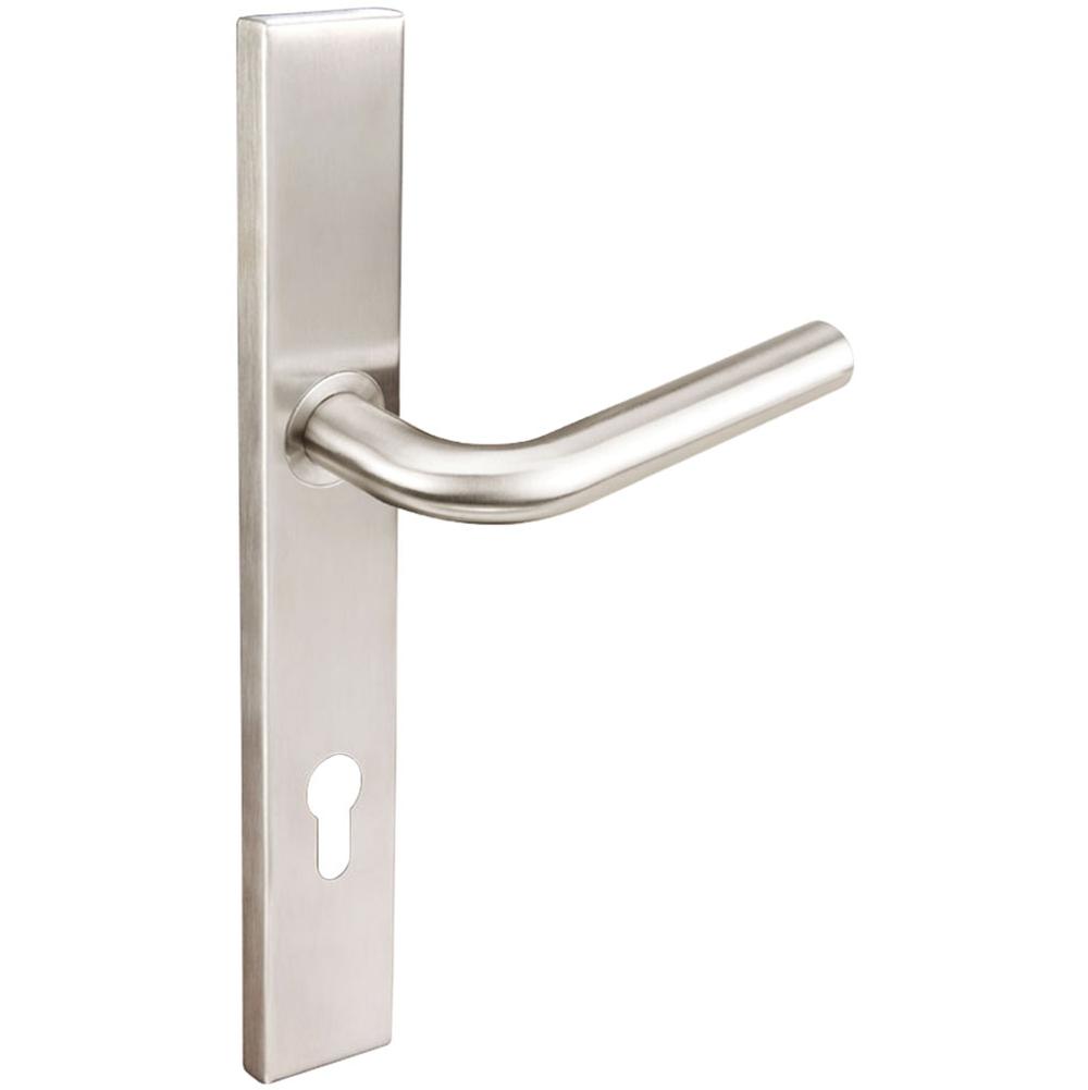 INOX - MU Multipoint 101 Cologne Euro Entry Lever High US32D LH - Satin Stainless Steel