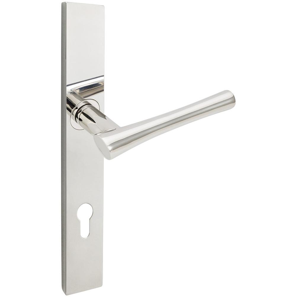 INOX - MU Multipoint 214 Champagne Euro Patio Lever High US32 LH - Polished Stainless Steel