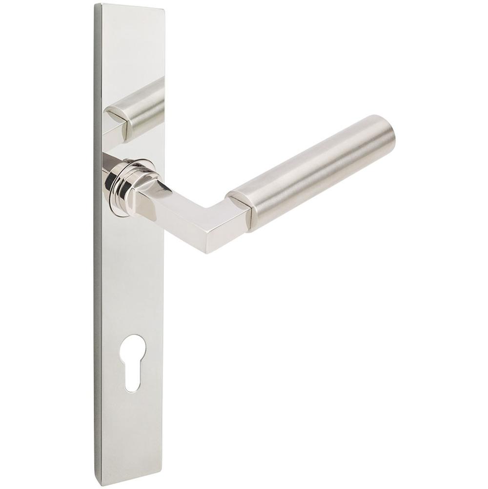 INOX - MU Multipoint 221 Aurora Euro Entry Lever High SP LH - Satin Stainless Steel