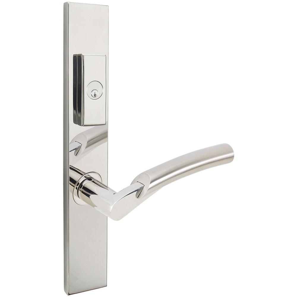 INOX - MU Multipoint 223 Phoenix US Entry Lever Low SP LH - Satin Stainless Steel