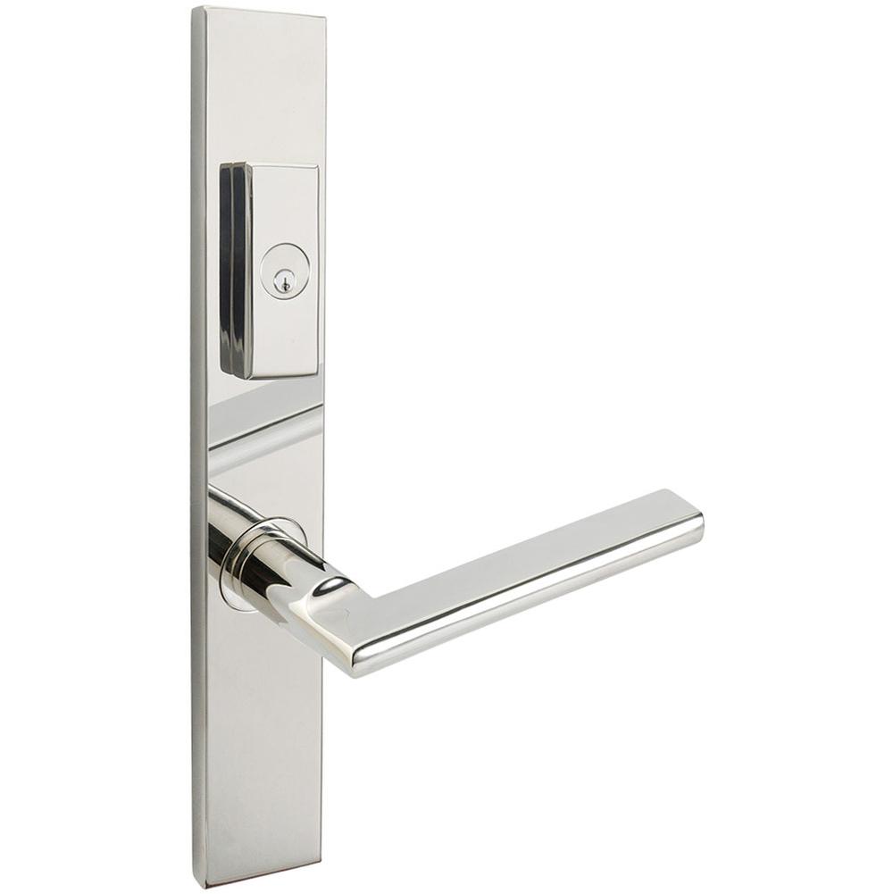 INOX - MU Multipoint 243 Sunrise US Entry Lever Low US32 RH - Polished Stainless Steel
