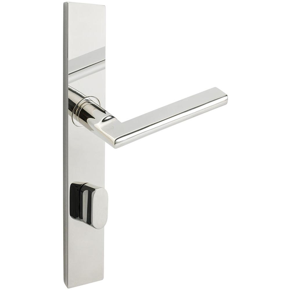 INOX - MU Multipoint 243 Sunrise US Entry Lever High US32 RH - Polished Stainless Steel