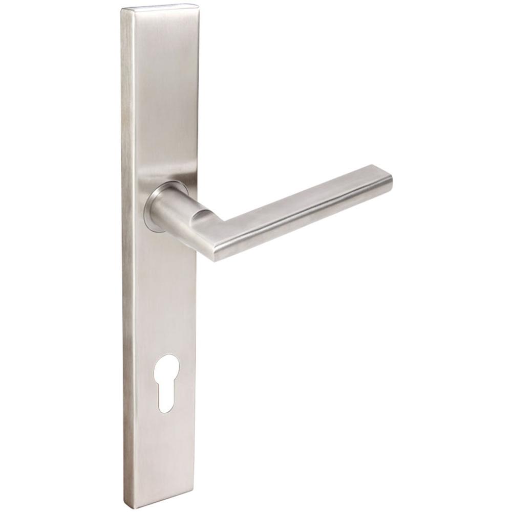 INOX - MU Multipoint 243 Sunrise Euro Entry Lever High US32D RH - Satin Stainless Steel
