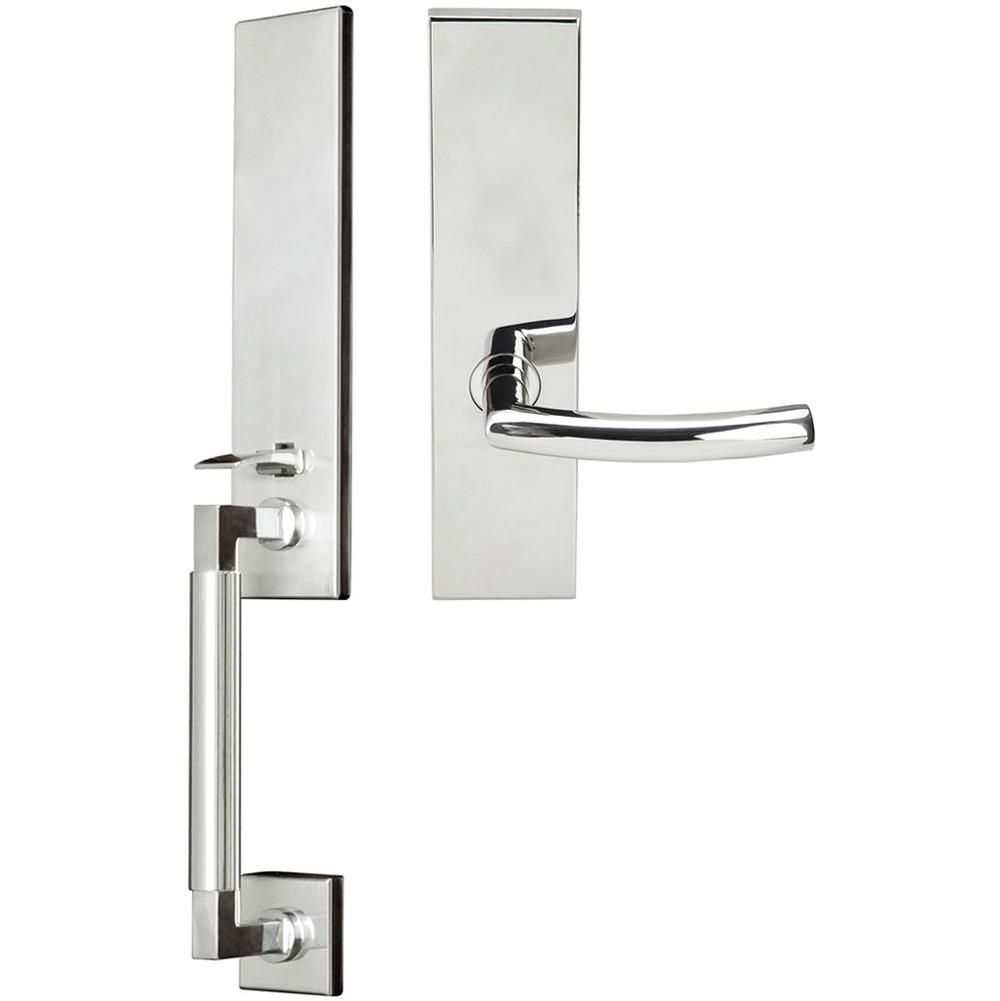INOX - NY Handleset MT Mortise Oslo Full Dummy 32 RH - Polished Stainless Steel