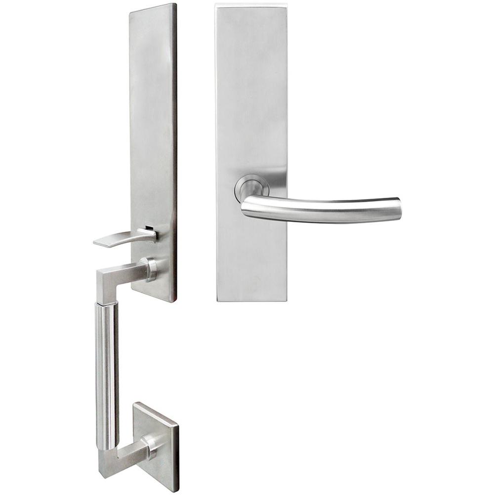 INOX - NY Handleset MT Mortise Oslo Full Dummy 32D RH - Satin Stainless Steel