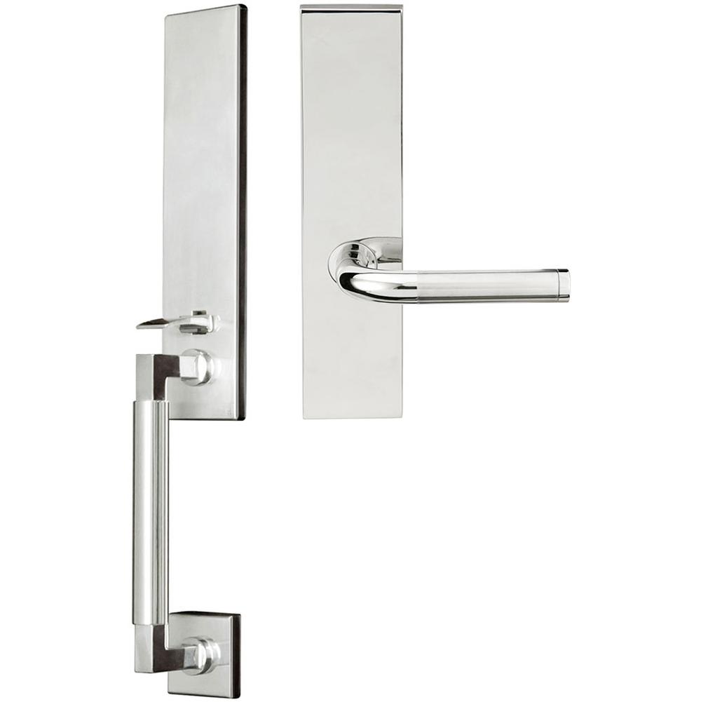 INOX - NY Handleset MT Mortise Vienna Full Dummy 32 LH - Satin Stainless Steel