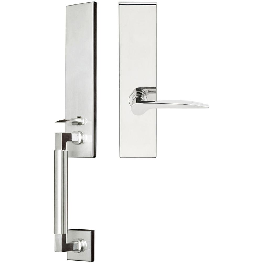 INOX - NY Handleset MT Mortise Toronto Full Dummy 32 RH - Polished Stainless Steel