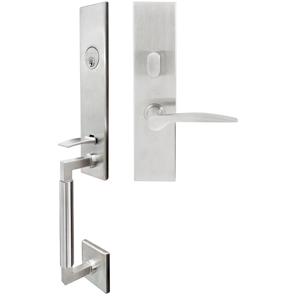 INOX - NY Handleset MT Mortise Toronto Entry 2-3/4'' 32D RHR - Satin Stainless Steel