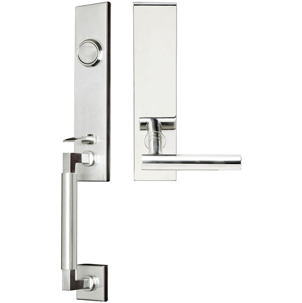 INOX - NY Handleset Tubular Copenhagen Full Dummy 32 LH - Polished Stainless Steel