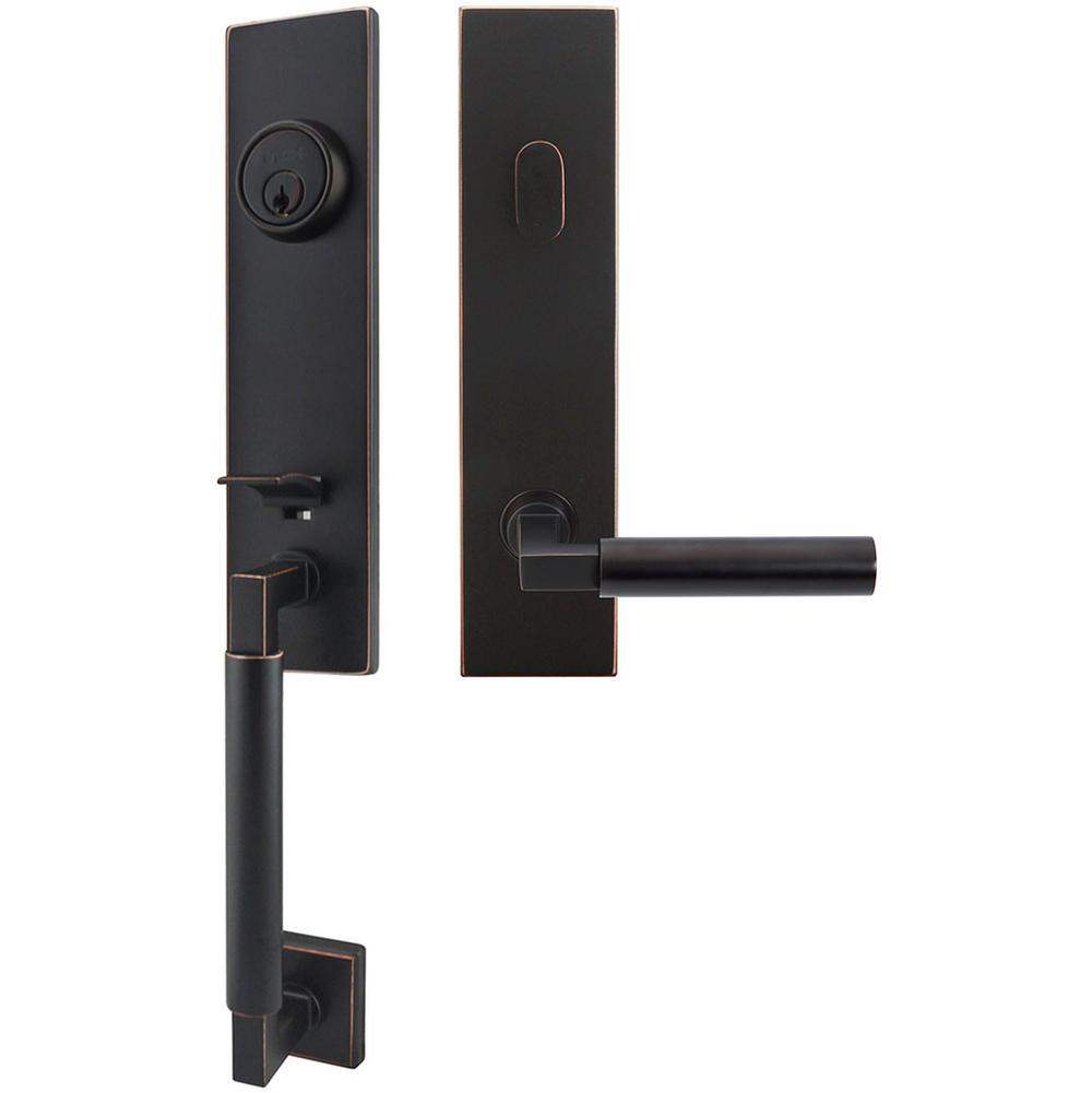 INOX - NY Handleset Tubular Aurora Entry 2-3/4'' 10B LH - Oil Rubbed Bronze