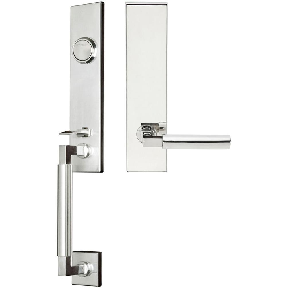 INOX - NY Handleset Tubular Aurora Full Dummy 32 RH - Polished Stainless Steel