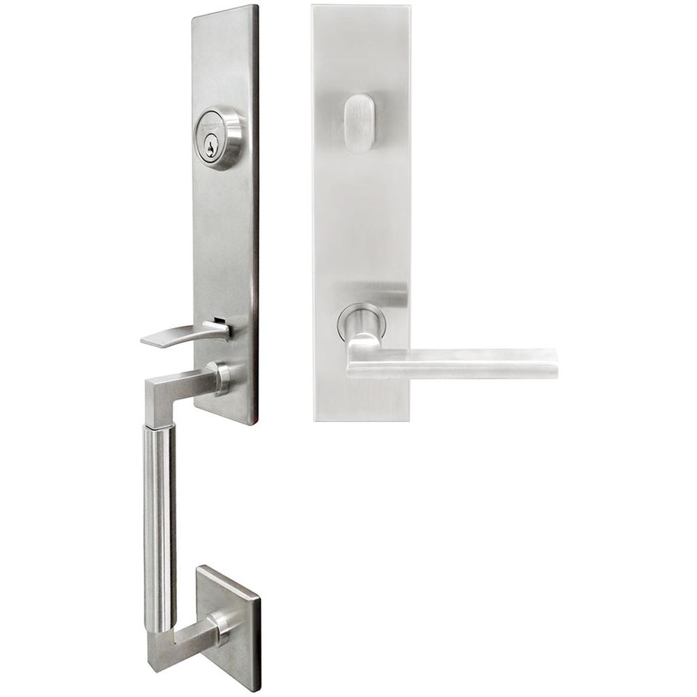 INOX - NY Handleset Tubular Sunrise Entry 2-3/4'' 32D RHR - Satin Stainless Steel
